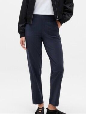 Athleta Brooklyn Mid Rise Ankle Pant Sz0 Navy Blue